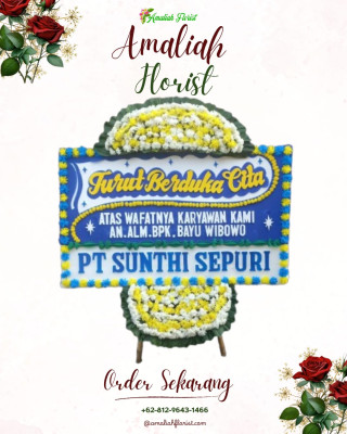 Papan Bunga Duka di Manado