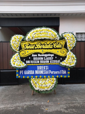 Papan Bunga Duka di Manado